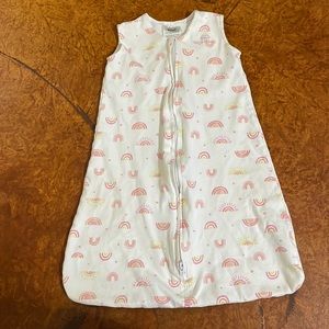 Halo small pink rainbows zip sleepsack